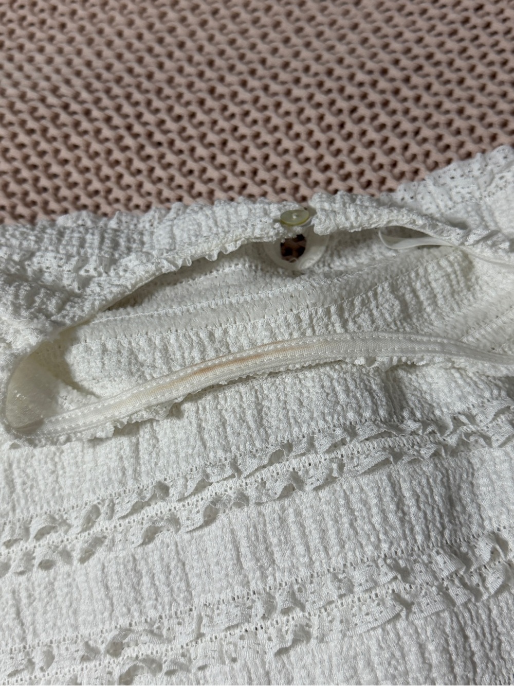 ALTAR’D STATE White Ruffle Top - Size Medium - Picture 11 of 11